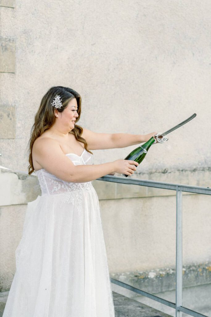 ouverture du champagne au sabre