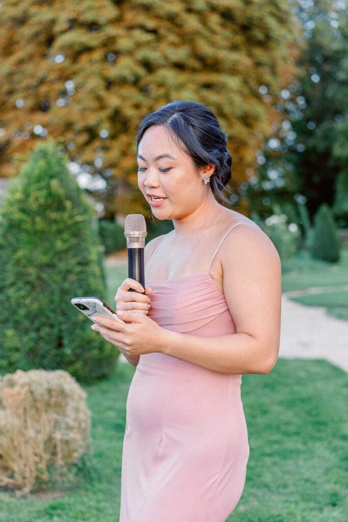 discours d'une demoiselle d'honneur