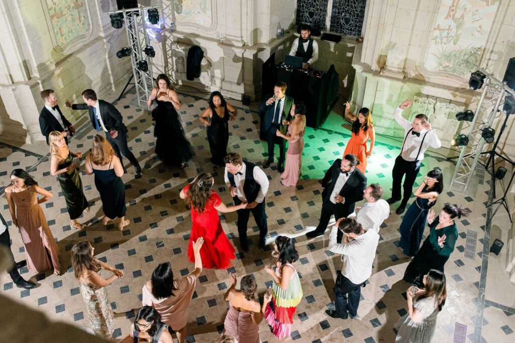 soirée dansante de mariage au Château de Jalesnes