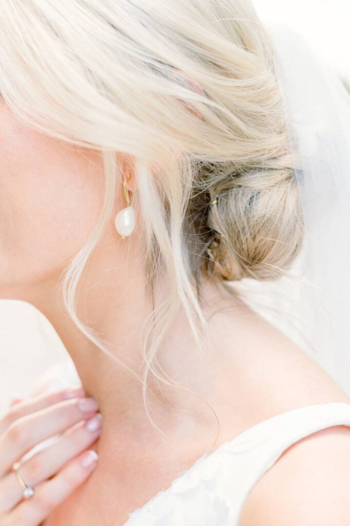 boucle d'oreille de la mariée - bride's earring