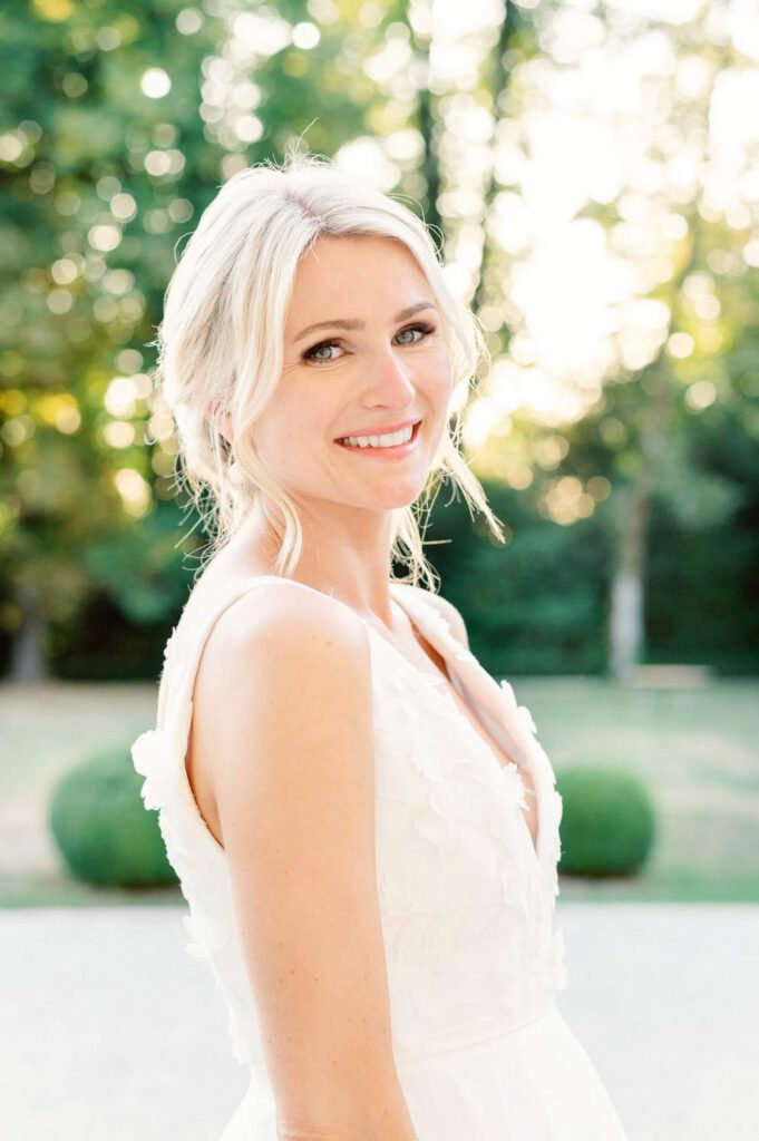 portrait de la mariée - bride portrait - Château la Durantie