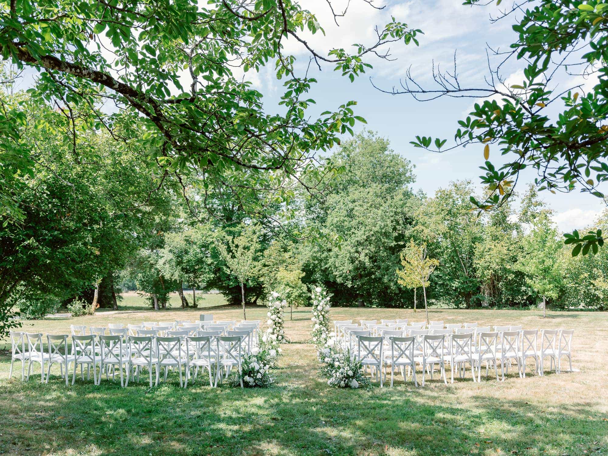 Wedding ceremony at Clos des Charmes