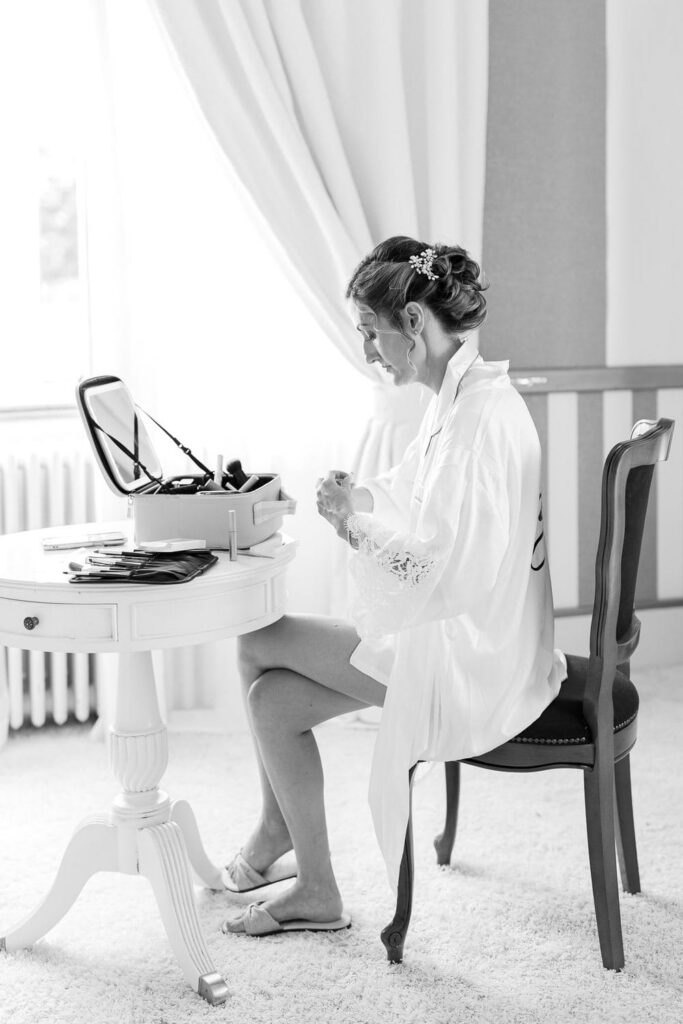 bride getting ready