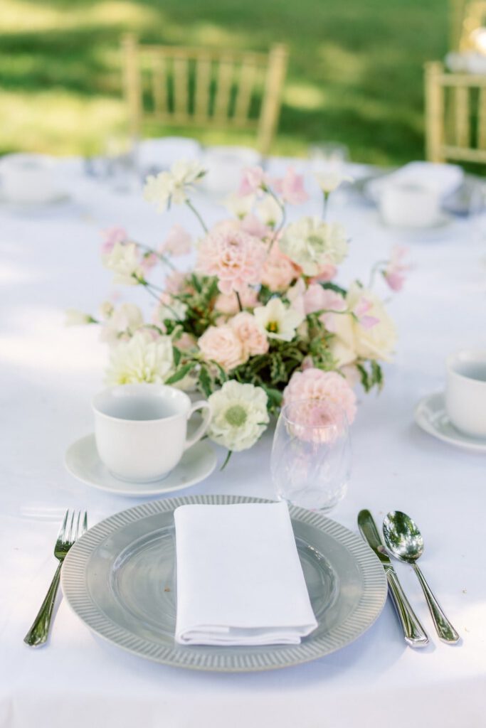 wedding table brunch