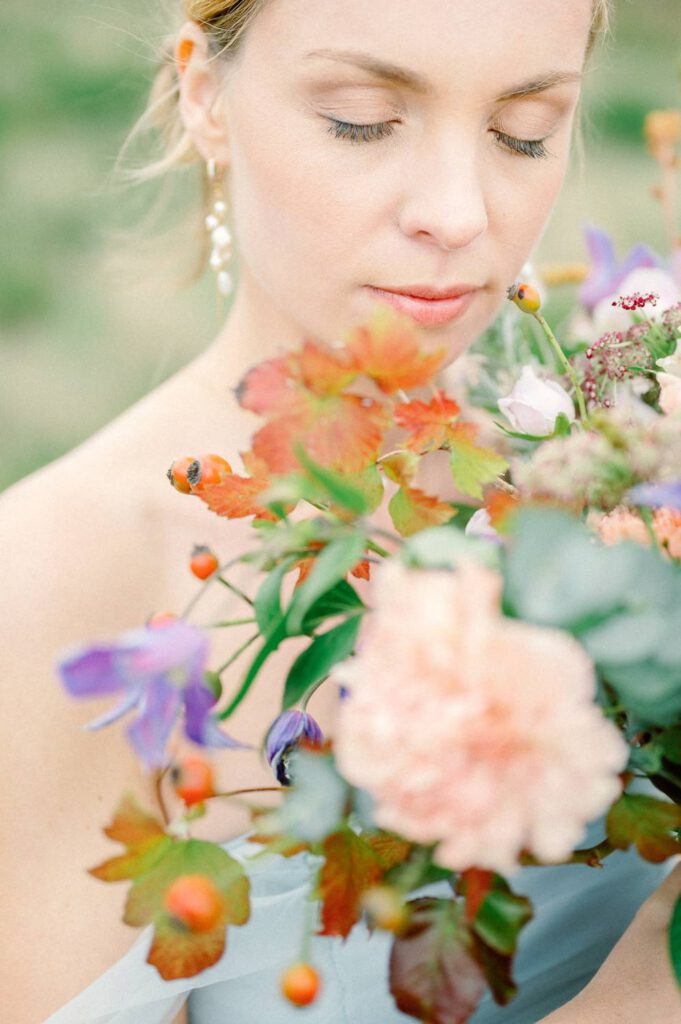 bouquet de mariage sauvage et poétique