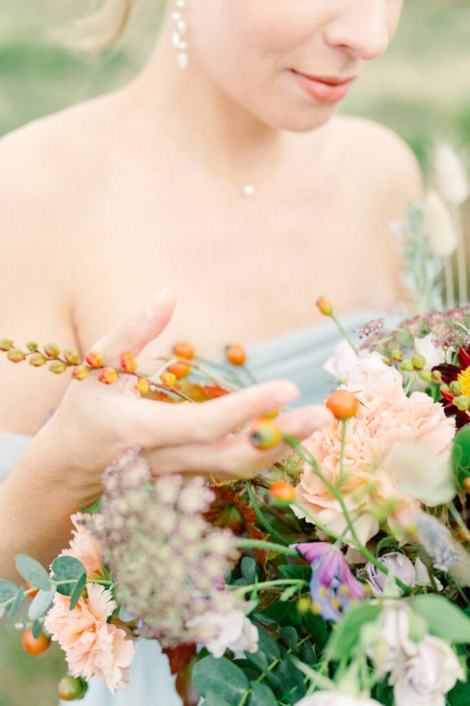 bouquet de mariage sauvage et poétique