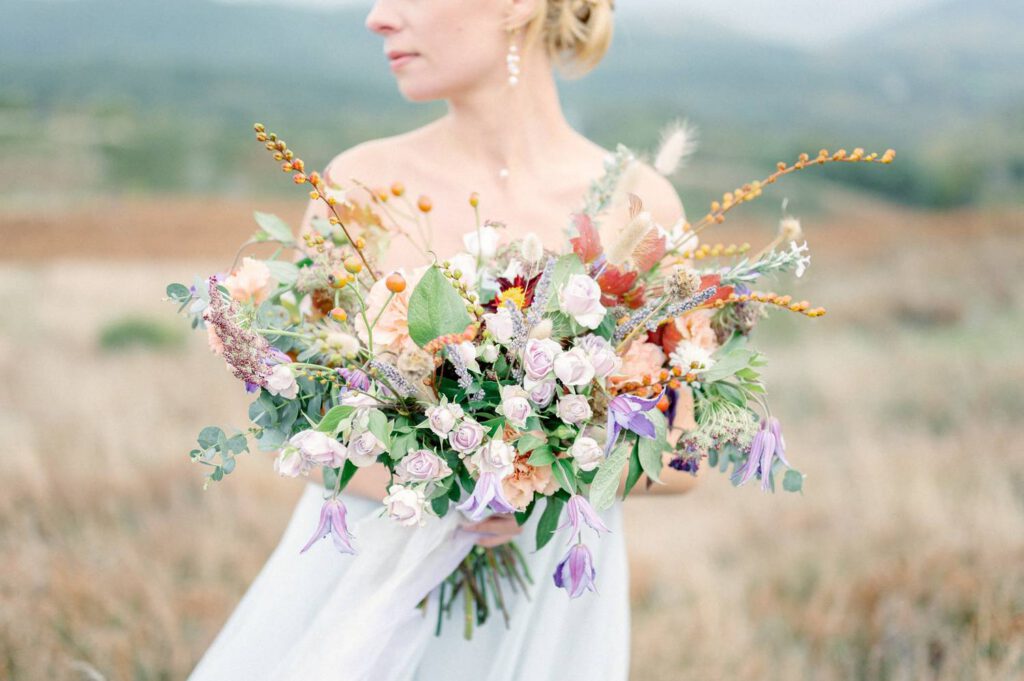 bouquet de mariage sauvage et poétique