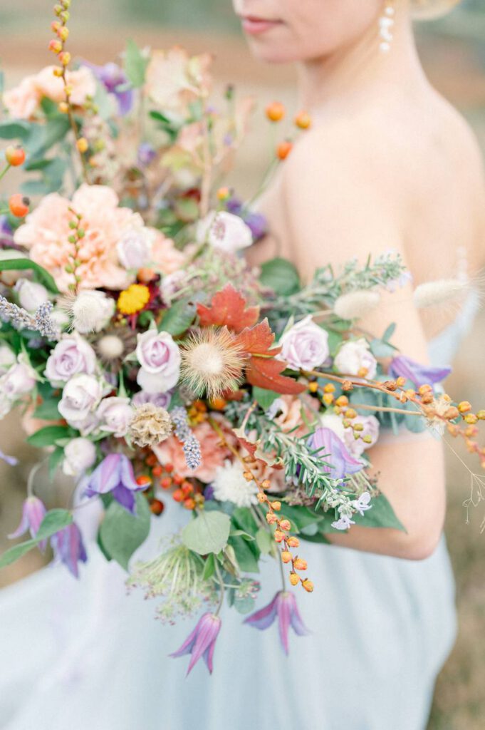 bouquet de mariage sauvage et poétique