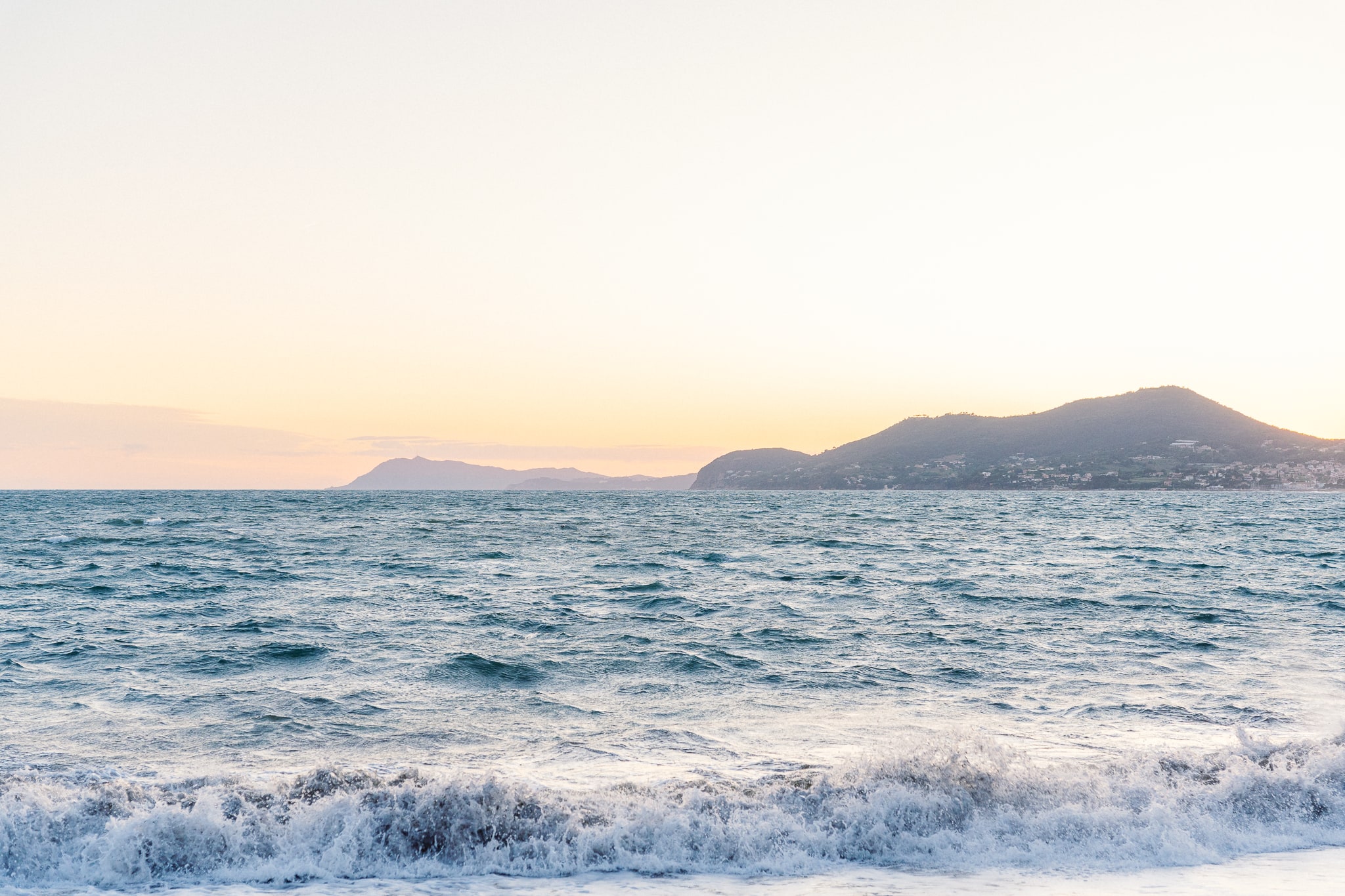 Sea and rocks in the south of France