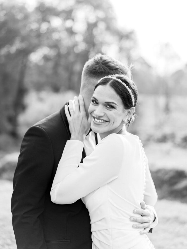 Bride and groom portrait