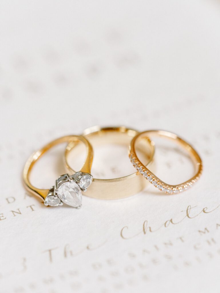 golden wedding rings
