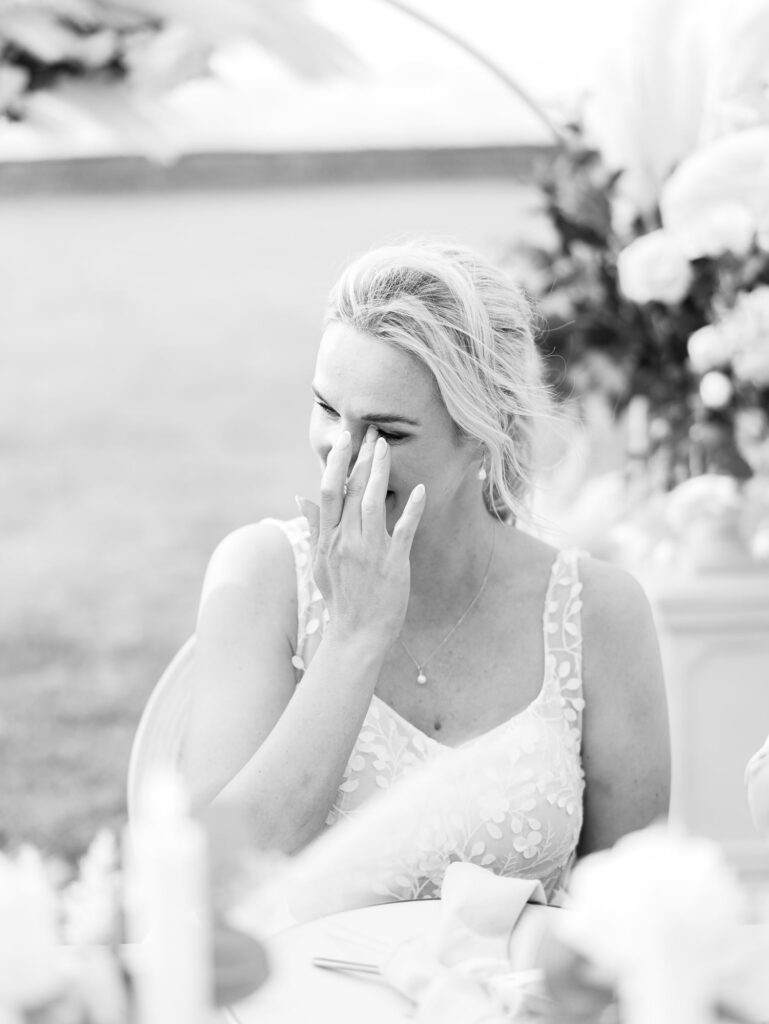 bride crying