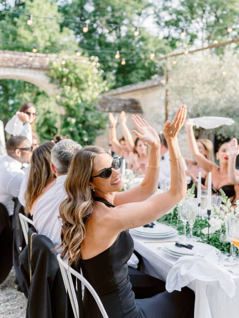 guests applauding