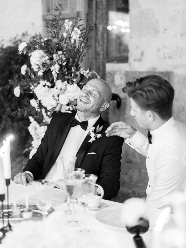 groom laughing