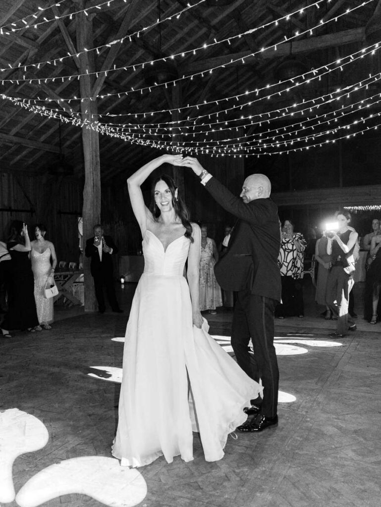 bride and groom first dance