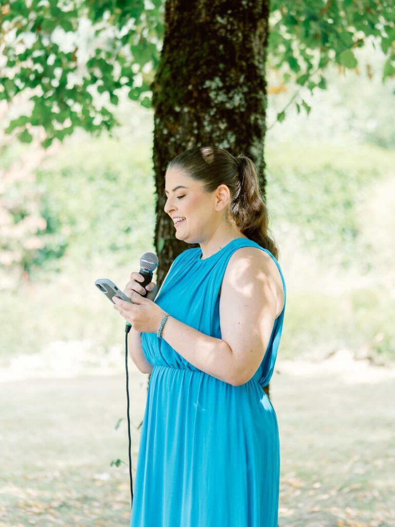 Bridesmaid speech