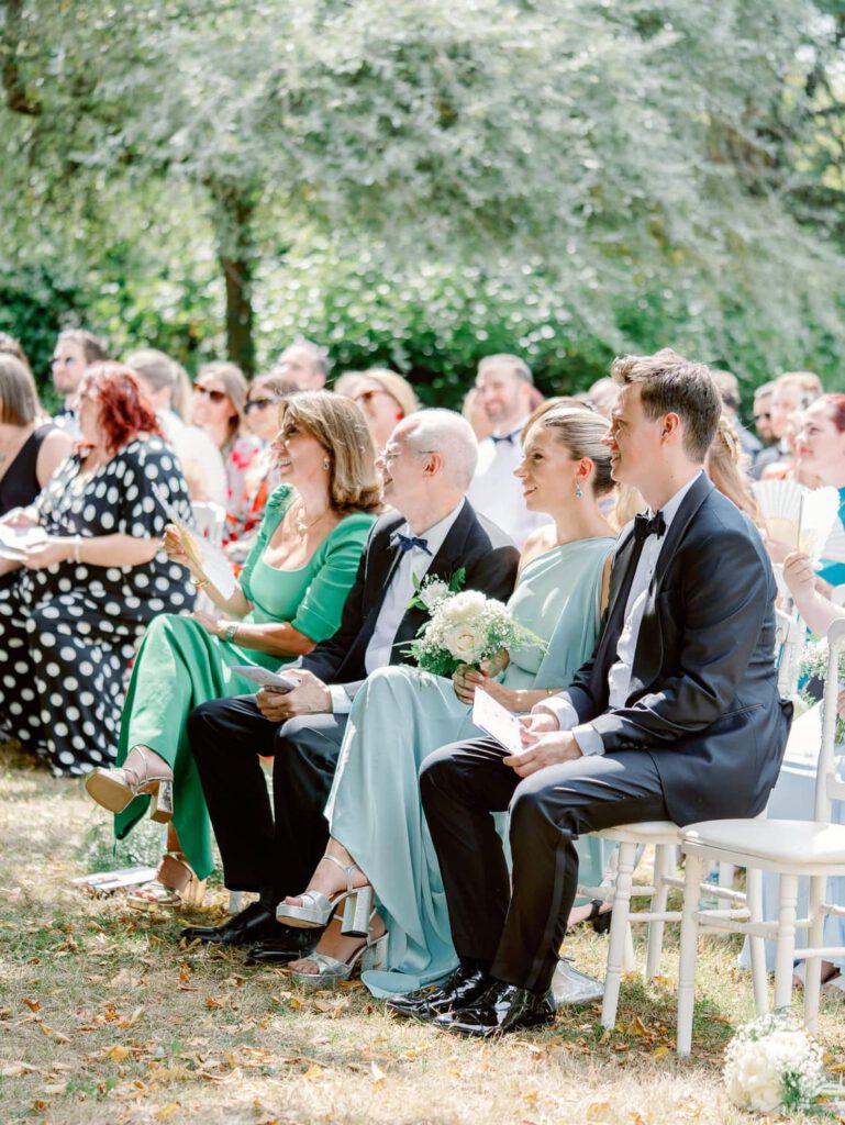 guests during the wedding ceremony