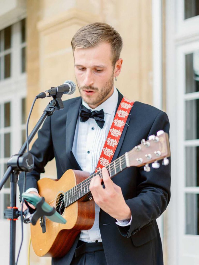 guest playing guitar