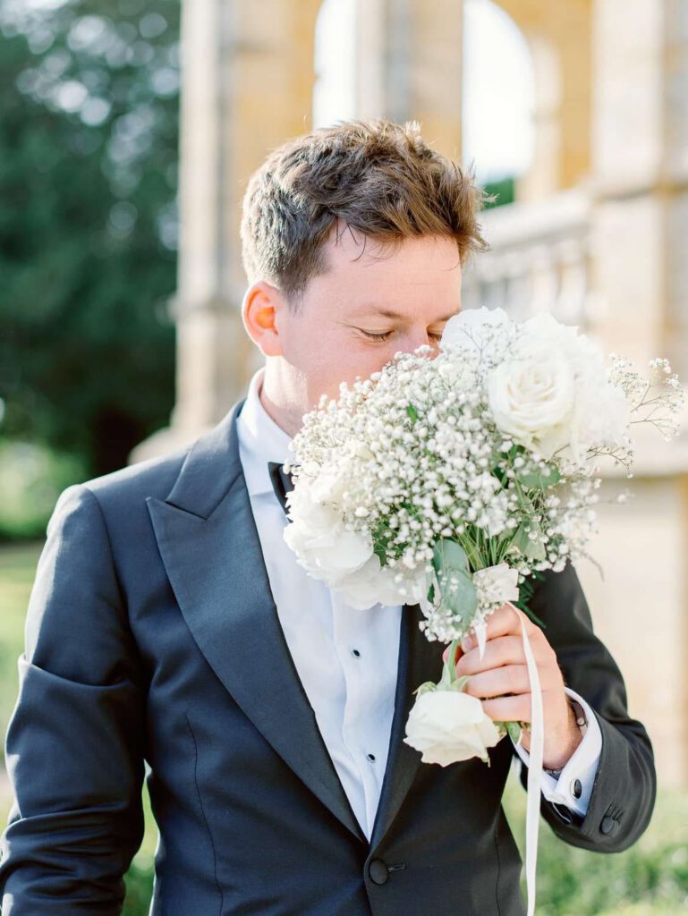 guest with the bouquet
