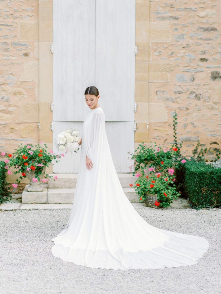 Bride portrait at Domaine d'Essendieras