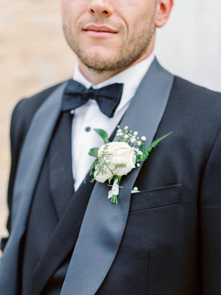 Groom boutonniere