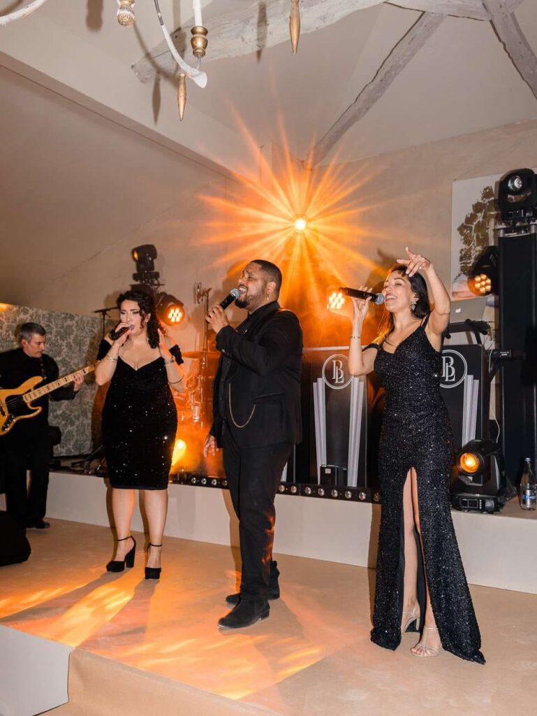 Live music group at a wedding