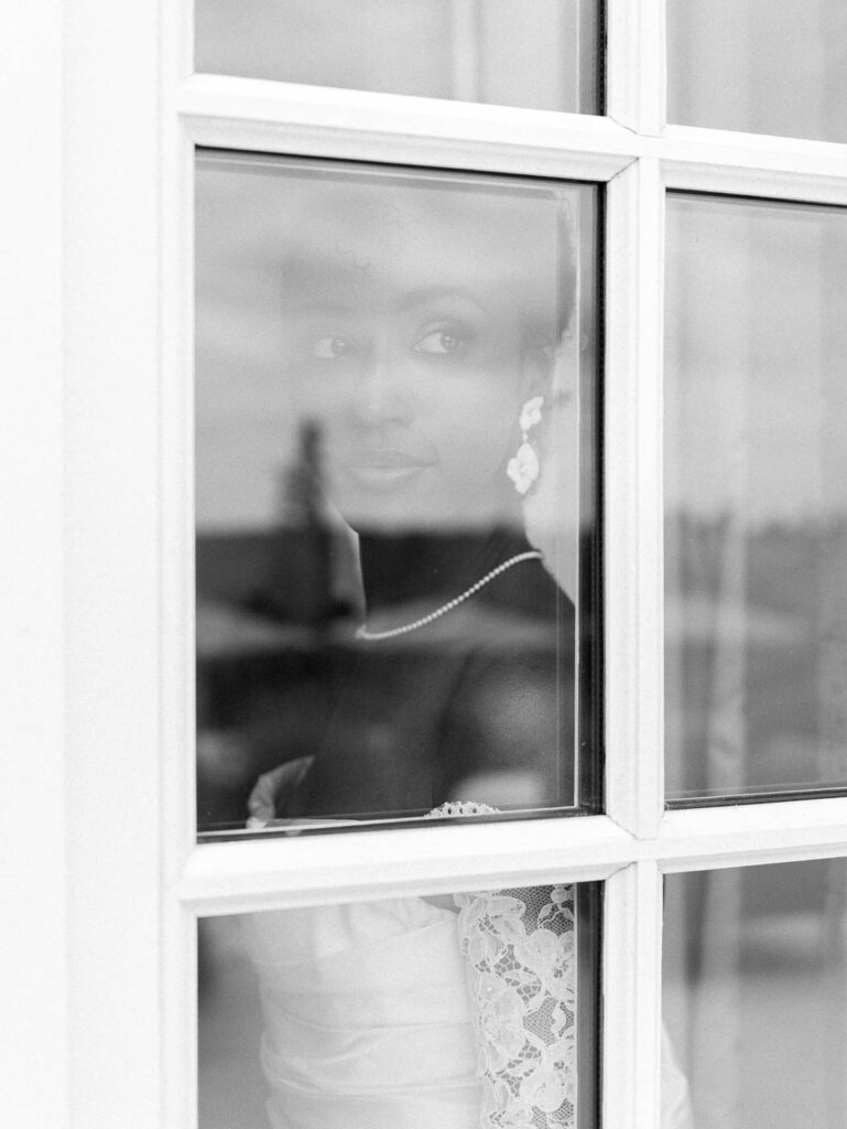 poetic bride portrait at Chateau de Bagatelle in Dordogne