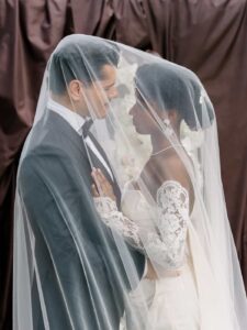 Wedding ceremony at Chateau de Bagatelle in Dordogne