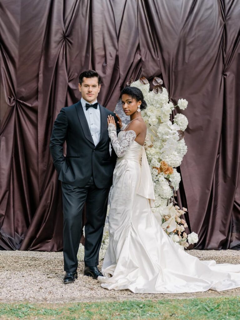 Wedding ceremony at Chateau de Bagatelle in Dordogne