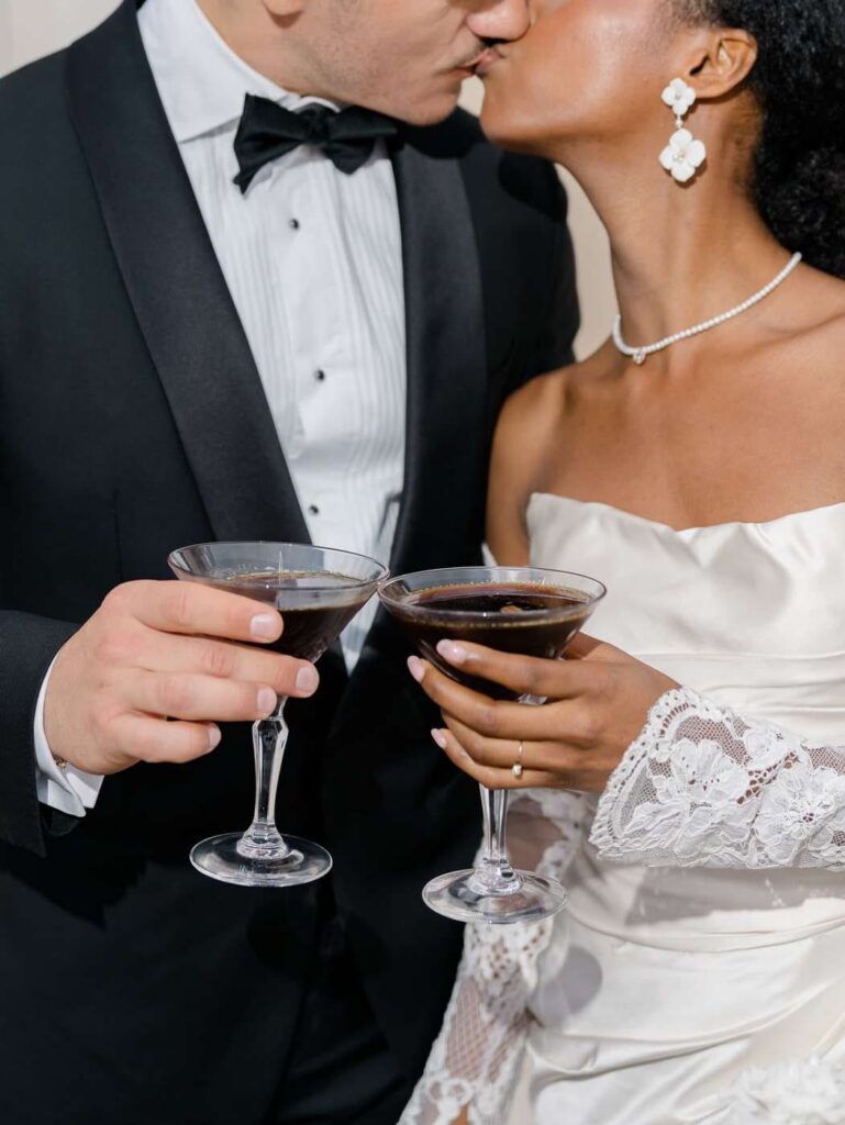 Espresso Martini wedding at Chateau de Bagatelle in Dordogne