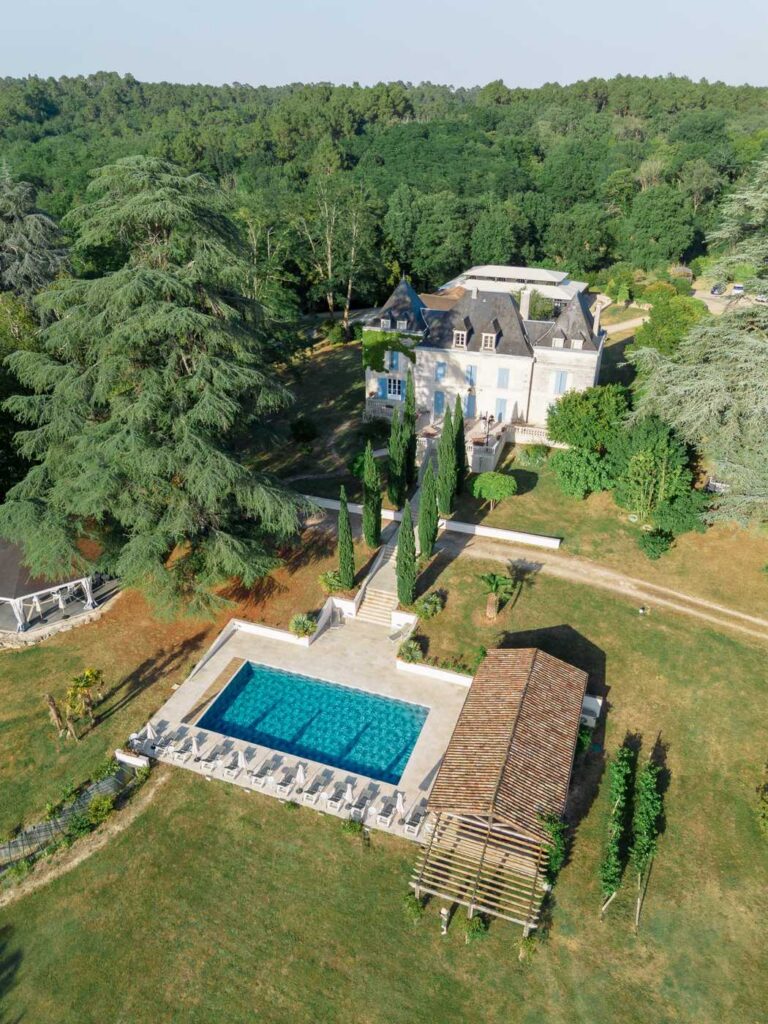 Domaine de la Fauconnie wedding in dordogne